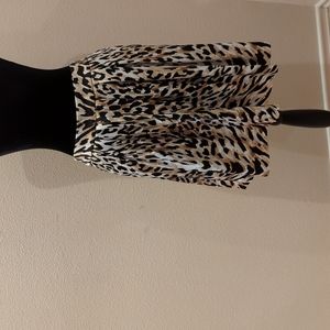 WHBM Animal Print A Line Skirt (4)